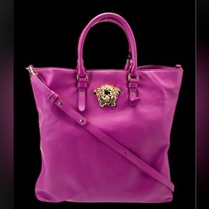 Versace Large La Medusa Tote bag Vibrant Fuchsia Pink Authentic